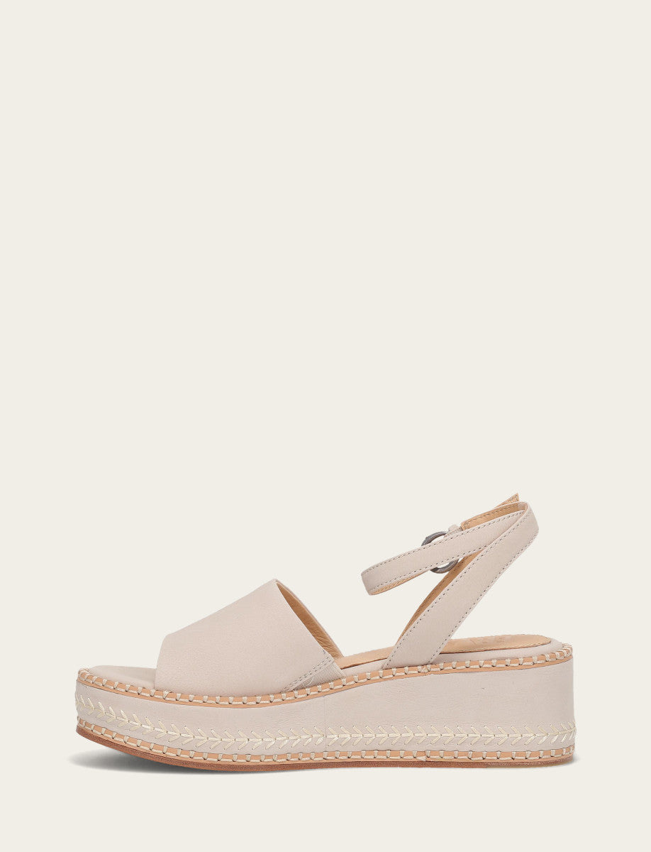Women's Ivory Joy Ankle Strap Platform Sandals Ivory - Frye