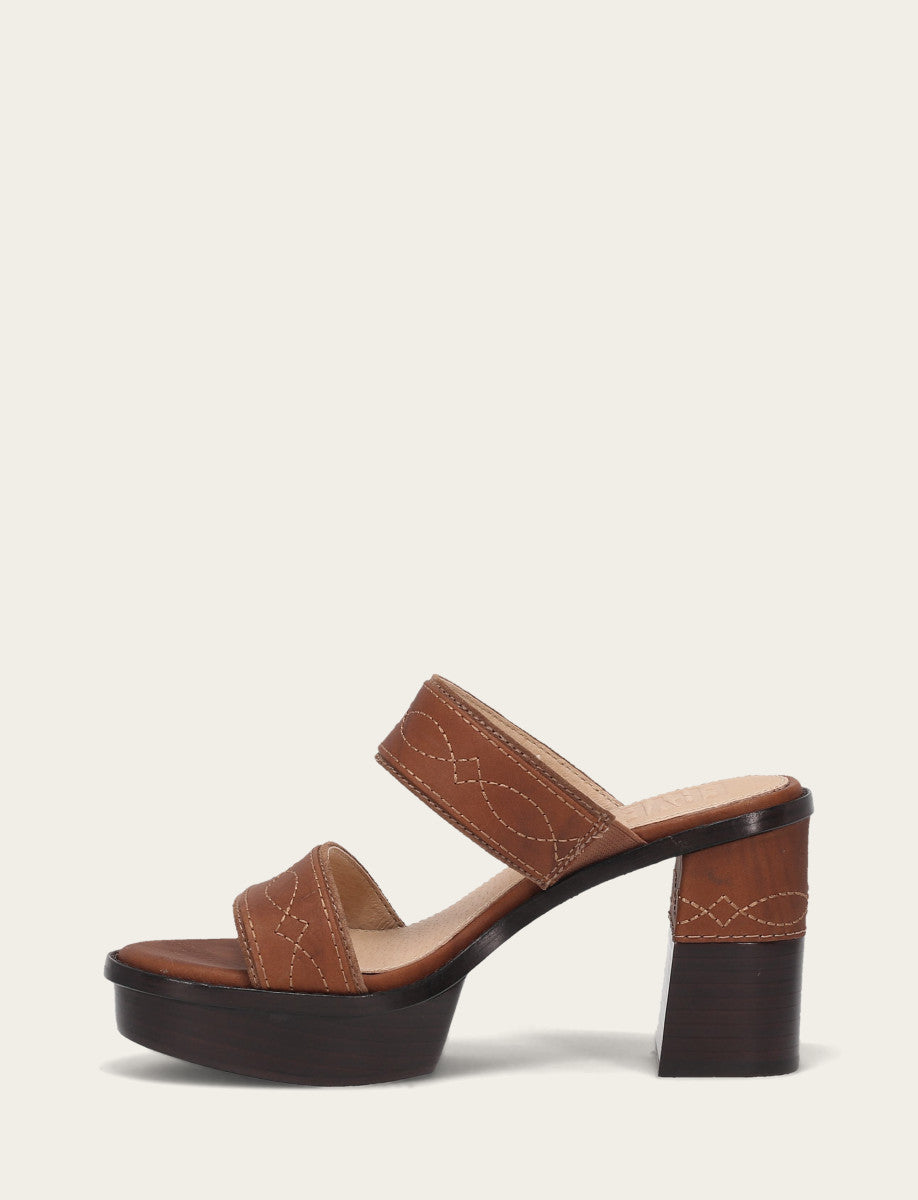 Women's Saddle Pipa Woodstock 2 Band Platform Sandals Saddle - Frye
