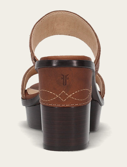 Women's Saddle Pipa Woodstock 2 Band Platform Sandals Saddle - Frye