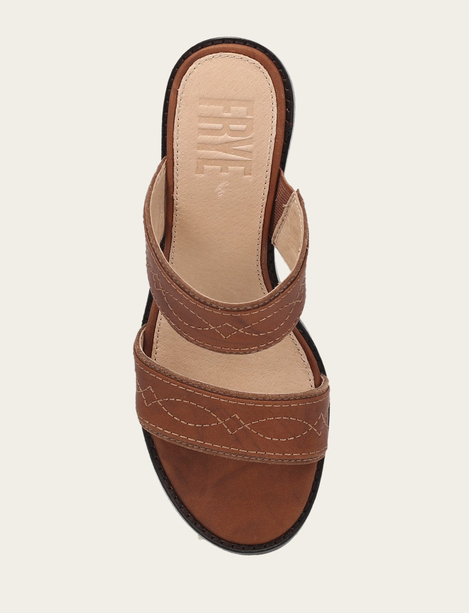 Women's Saddle Pipa Woodstock 2 Band Platform Sandals Saddle - Frye