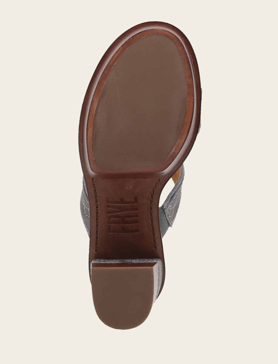 Women's Grey Sky Pipa Woodstock 2 Band Platform Sandals Grey Sky - Frye