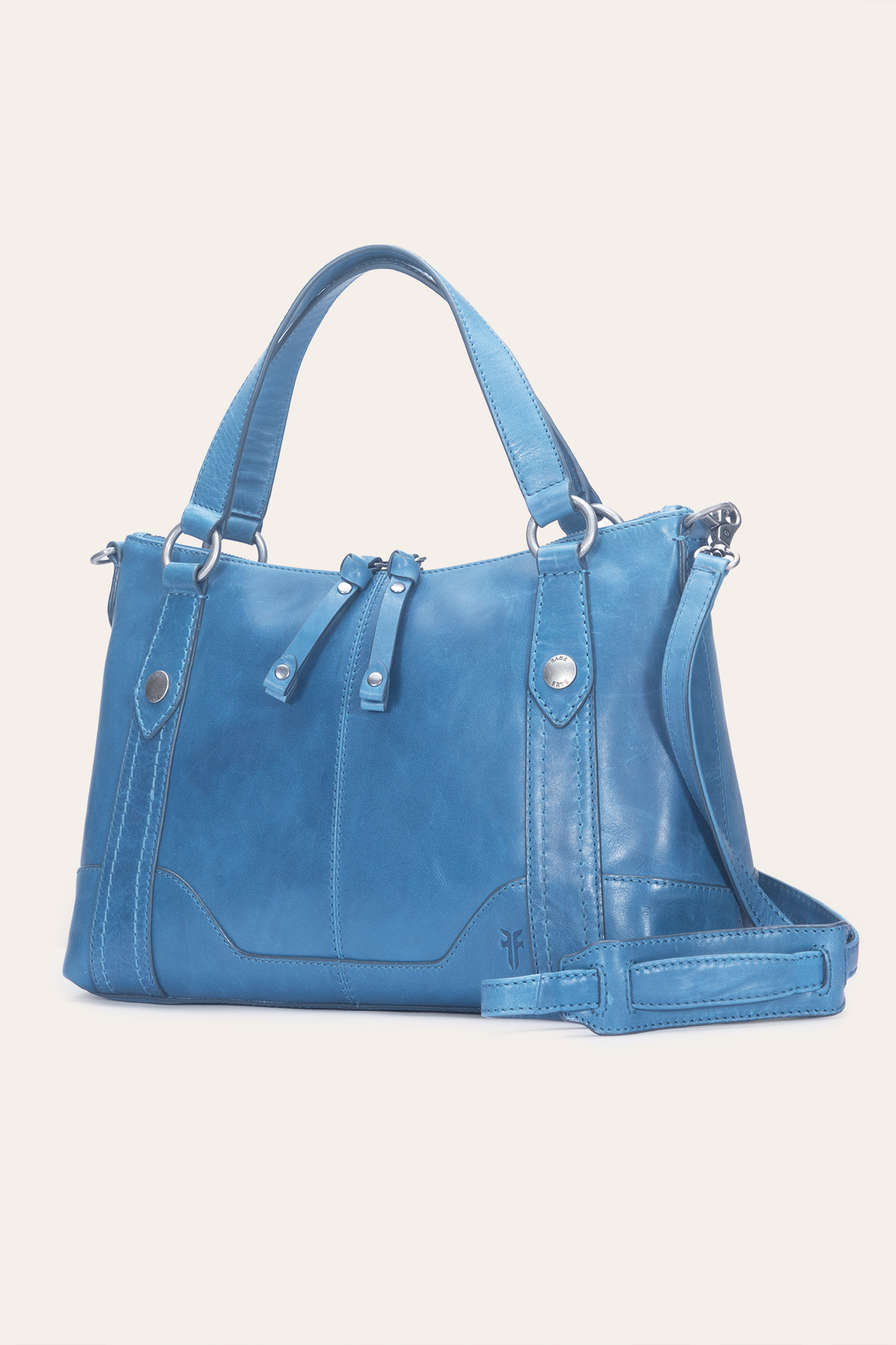 Women's Melissa Medium Satchel Handbag Ink - Frye