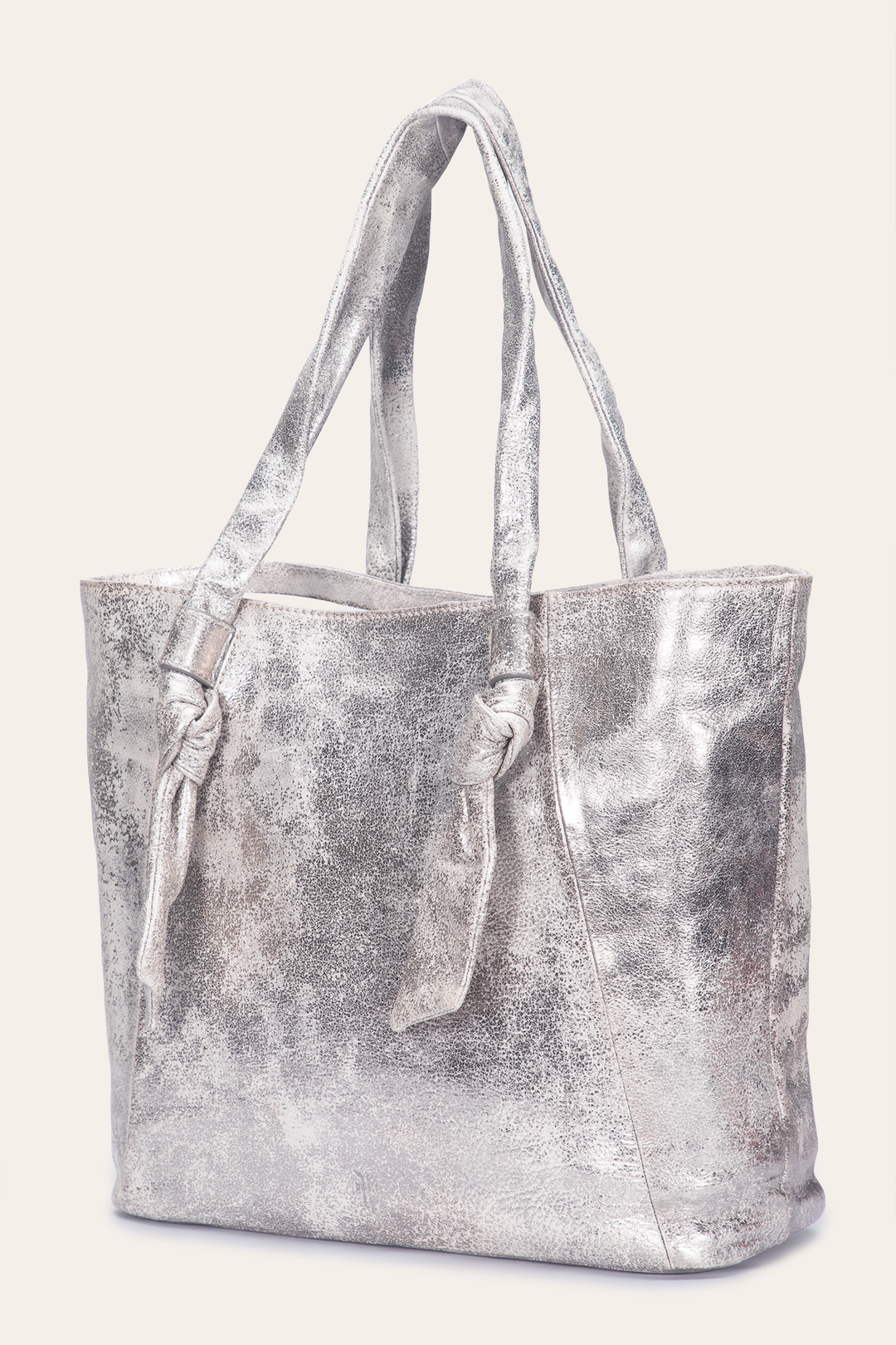 Women's Nora Knotted Tote Bag Cream Metallic - Frye