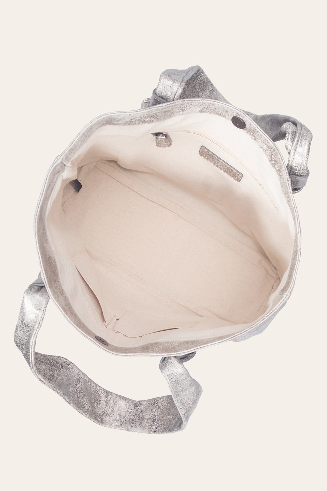 Women's Nora Knotted Tote Bag Cream Metallic - Frye