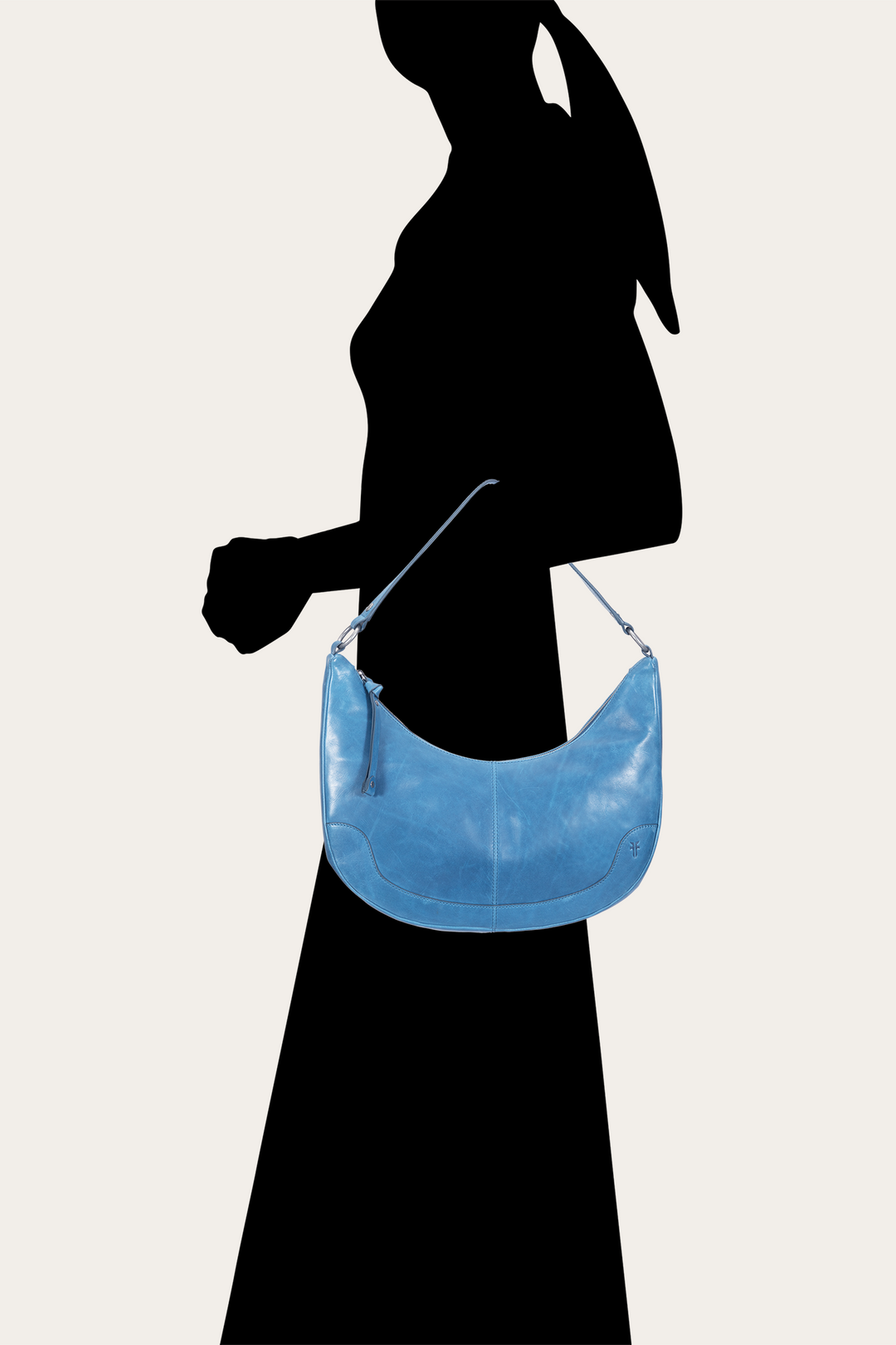 Women's Melissa Crescent Hobo Handbag Ink - Frye