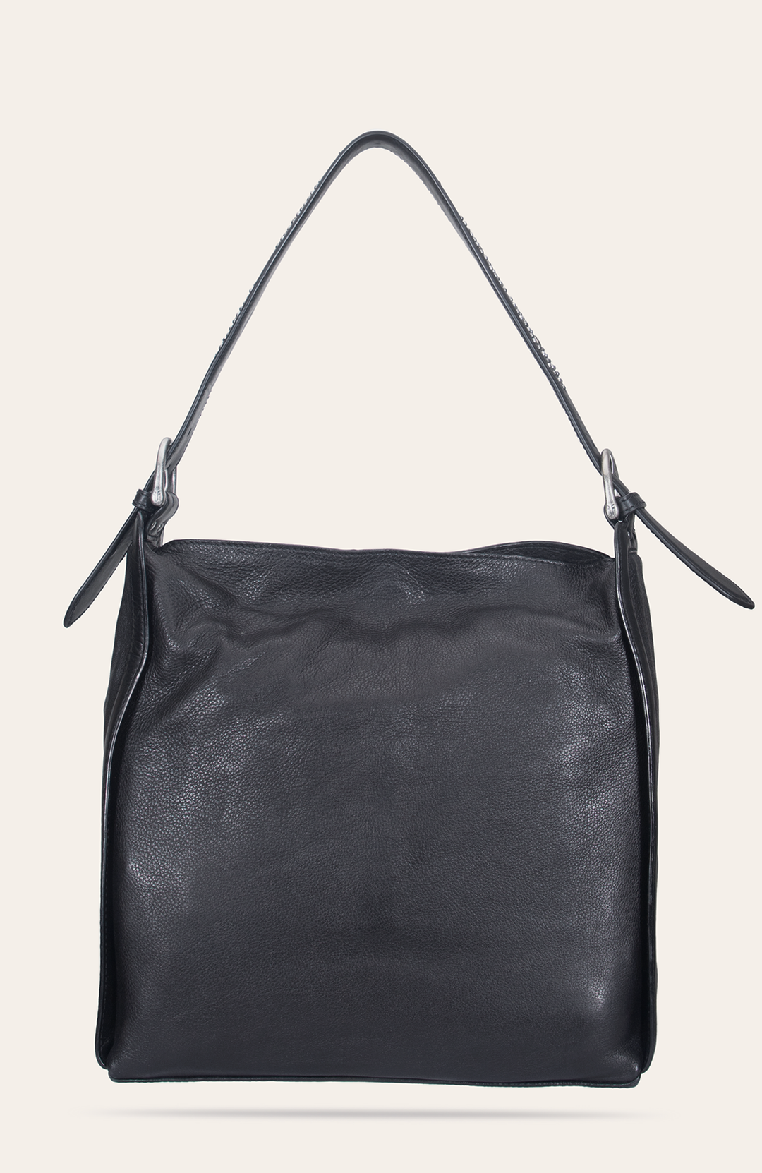 Women's Black Carla Studded Hobo Handbag Black - Frye