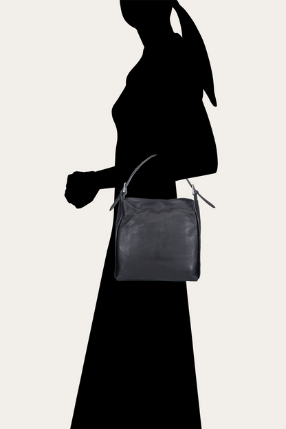 Women's Black Carla Studded Hobo Handbag Black - Frye