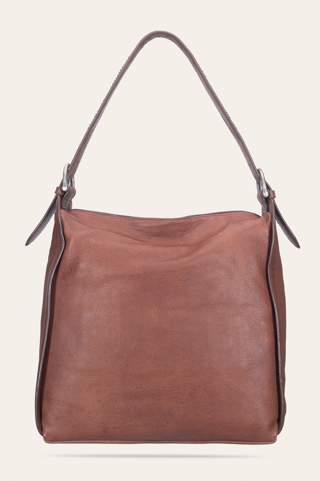 Women's Cognac Carla Studded Hobo Handbag Cognac - Frye
