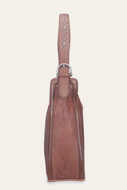 Women's Cognac Carla Studded Hobo Handbag Cognac - Frye