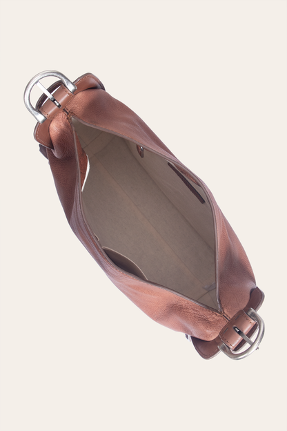 Women's Cognac Carla Studded Hobo Handbag Cognac - Frye