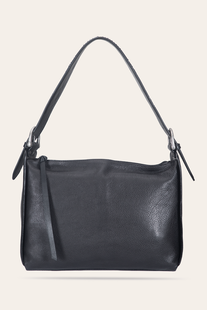 Women's Black Carla Studded Shoulder Bag Black - Frye
