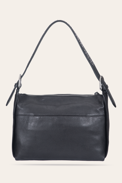 Women's Black Carla Studded Shoulder Bag Black - Frye