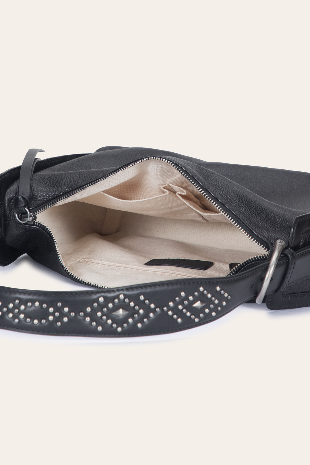 Women's Black Carla Studded Shoulder Bag Black - Frye