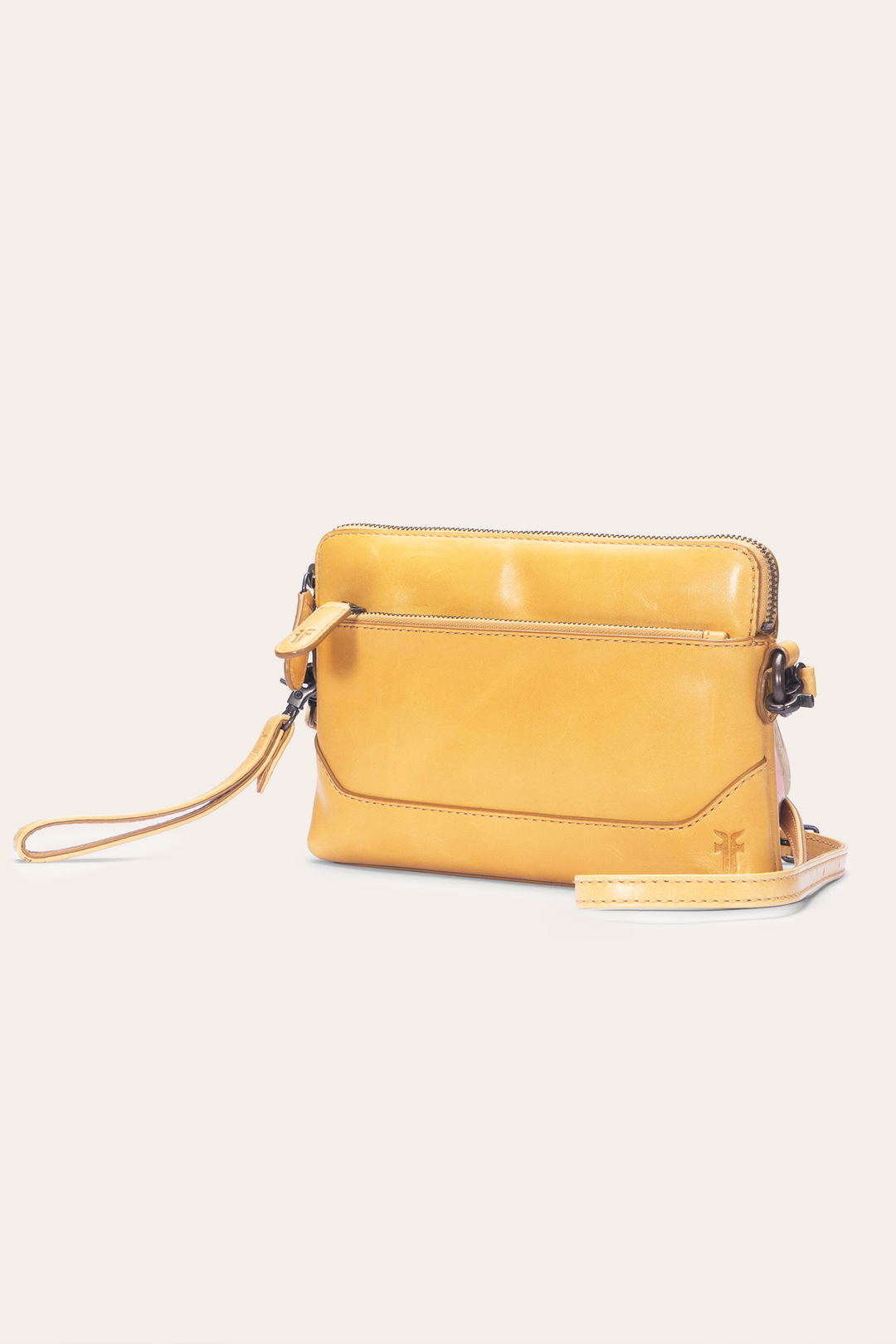 Women's Melissa Wristlet Crossbody Bag Mustard - Frye