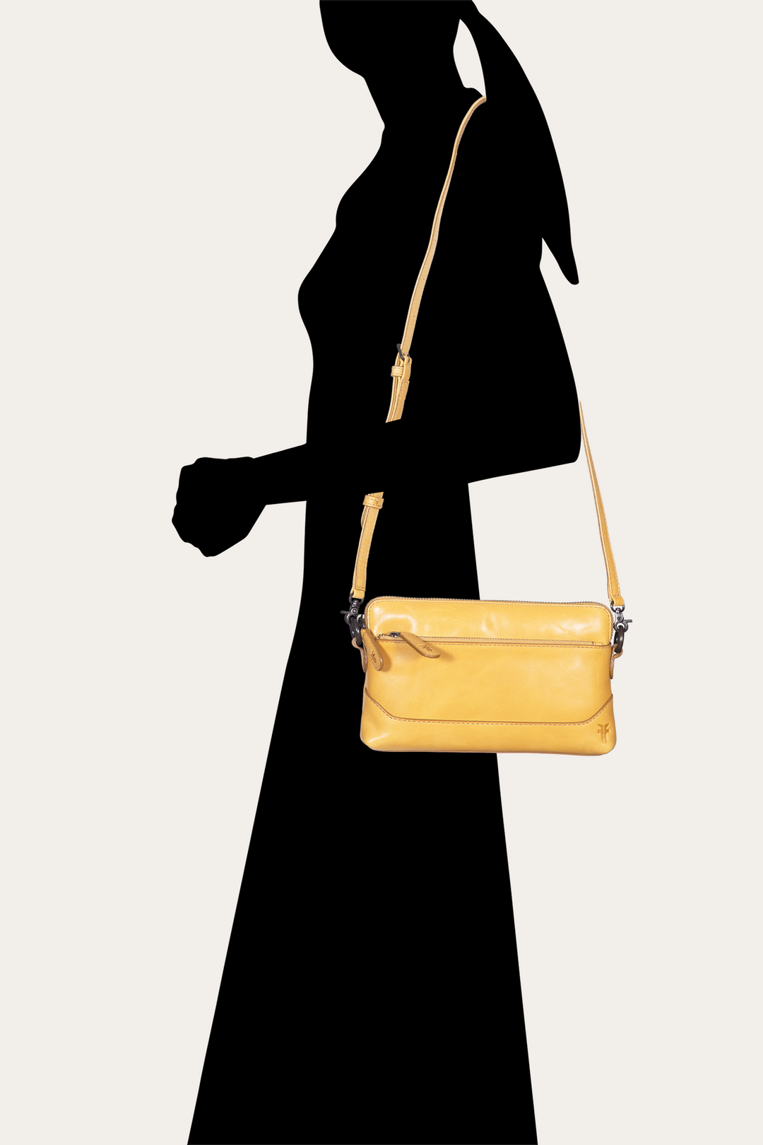 Women's Melissa Wristlet Crossbody Bag Mustard - Frye