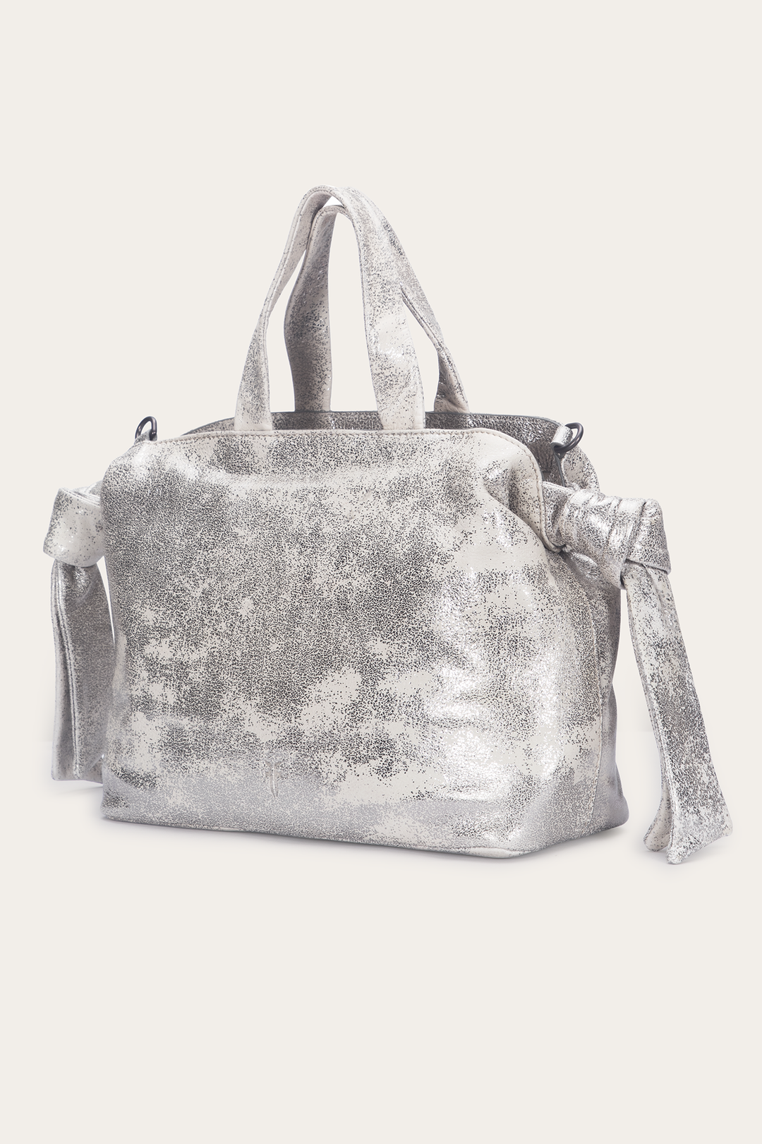Women's Nora Satchel Handbag Cream Metallic - Frye