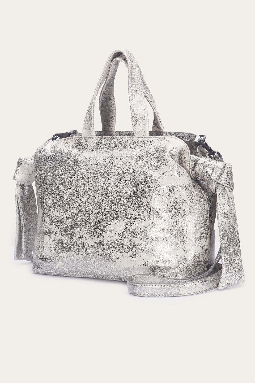 Women's Nora Satchel Handbag Cream Metallic - Frye