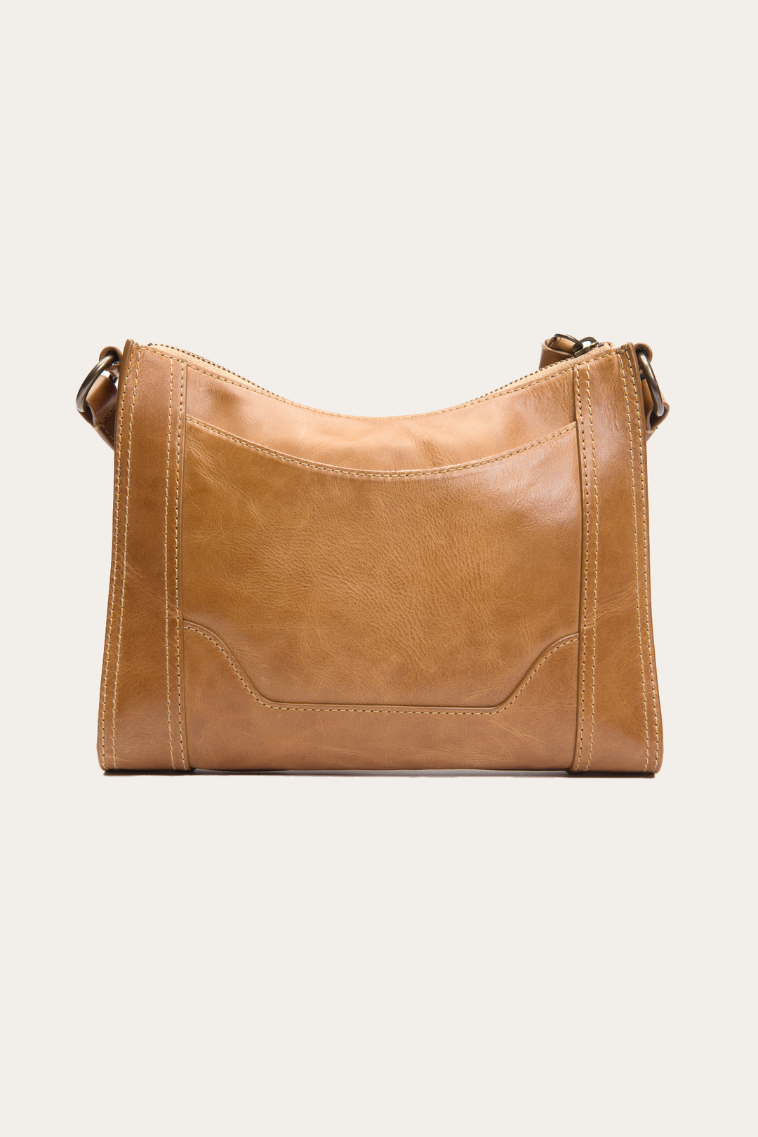 Melissa Zip Crossbody in Beige Beige - Frye