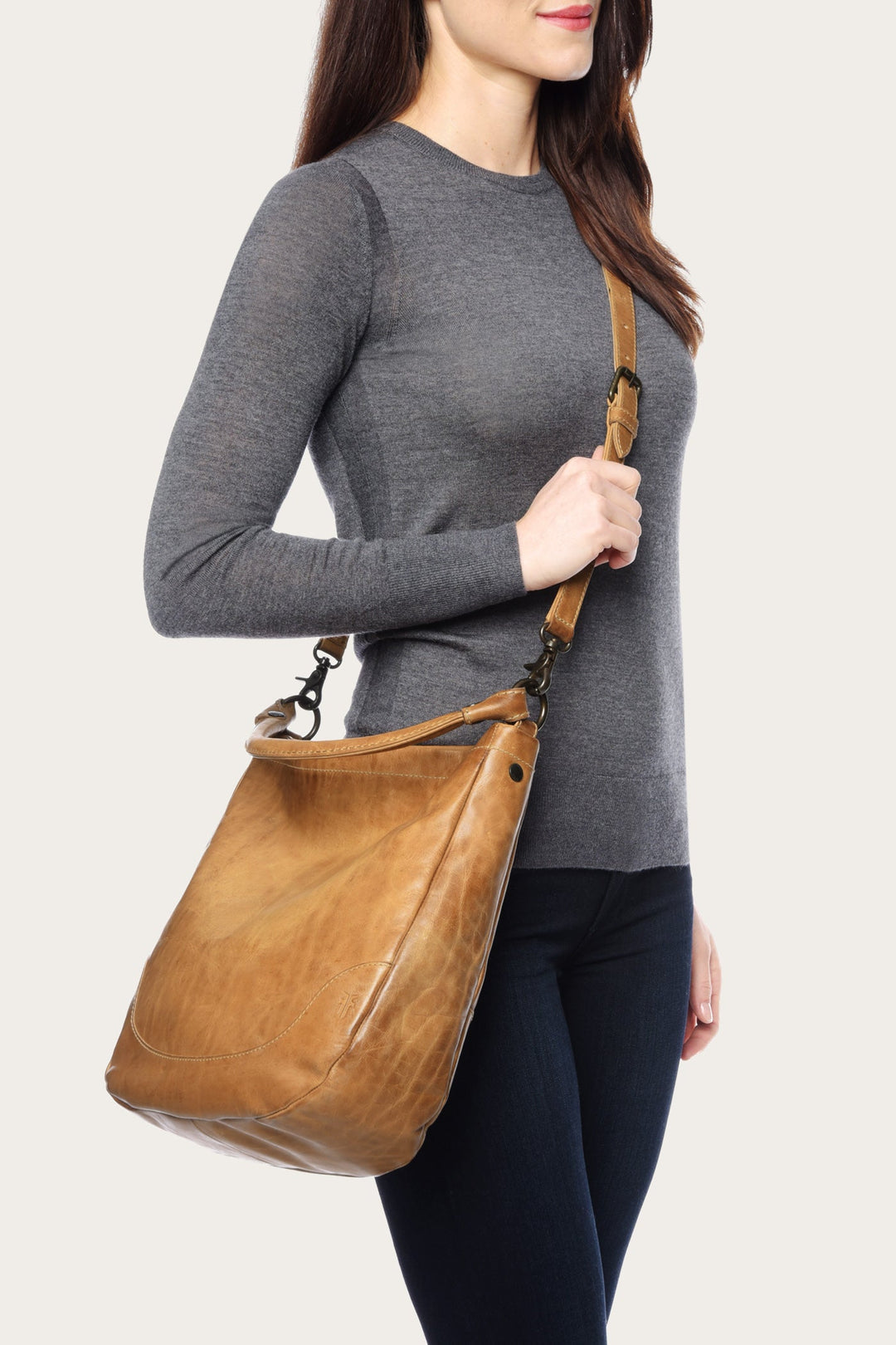 Melissa Beige Hobo Beige - Frye