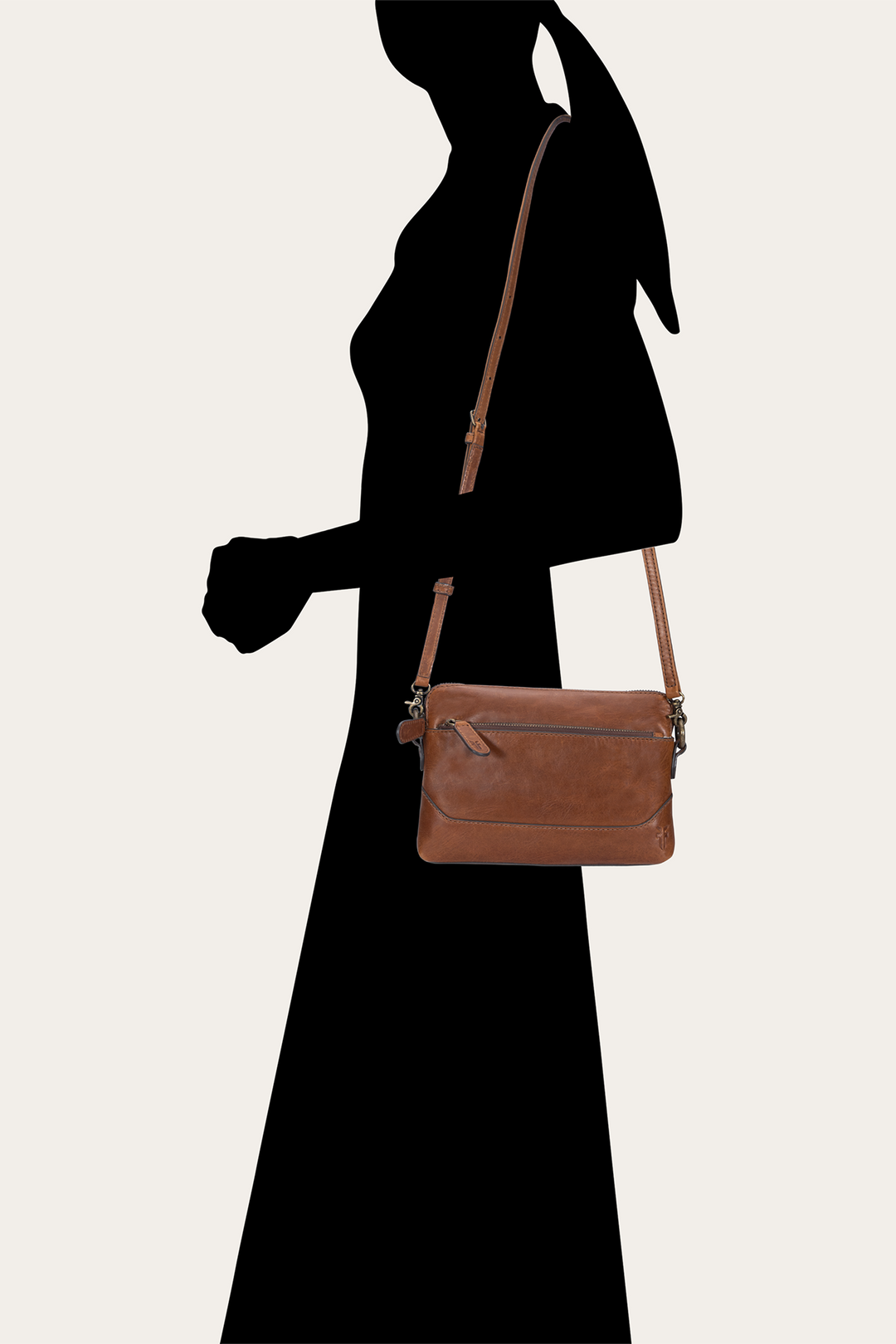 Melissa Cognac Crossbody Wristlet Cognac - Frye