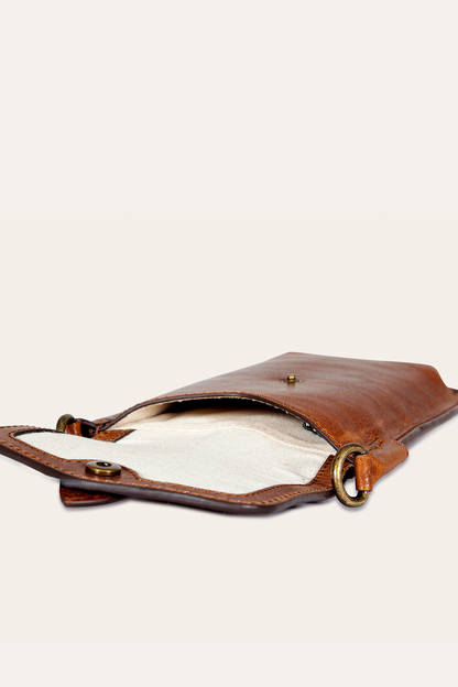 Melissa Cognac Phone Pouch Cognac - Frye