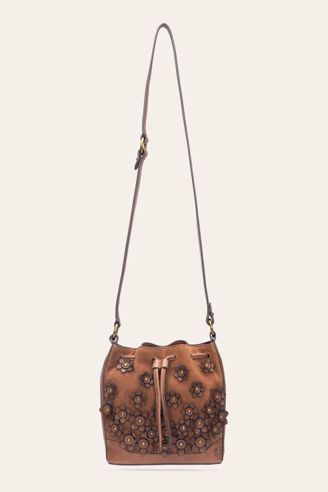 Cognac Melissa Floral Convertible Bucket Cognac - Frye