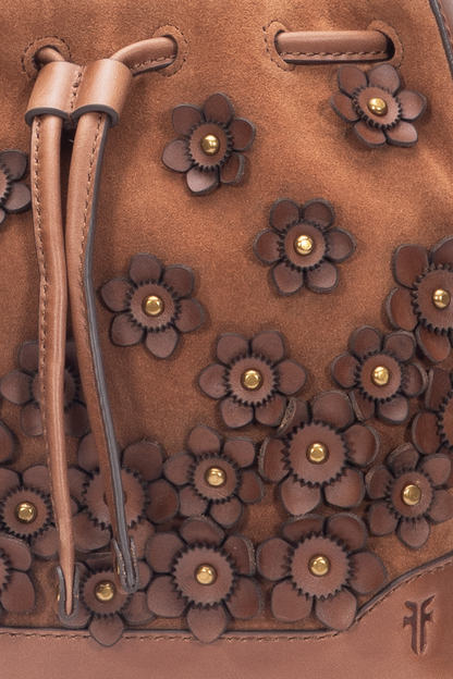 Cognac Melissa Floral Convertible Bucket Cognac - Frye