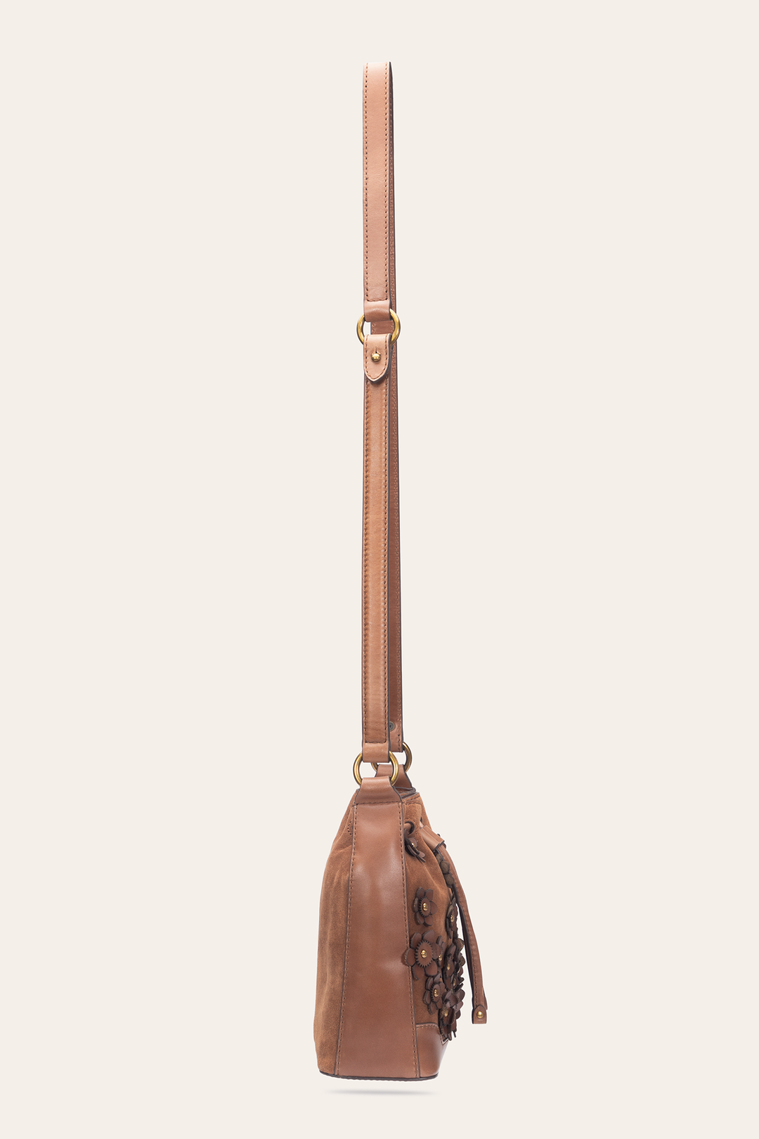 Cognac Melissa Floral Convertible Bucket Cognac - Frye