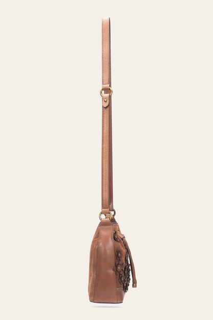Cognac Melissa Floral Convertible Bucket Cognac - Frye
