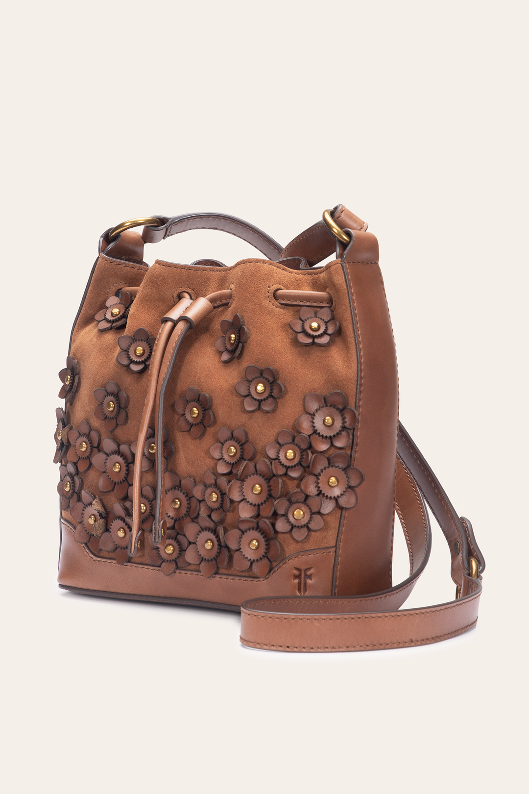 Cognac Melissa Floral Convertible Bucket Cognac - Frye