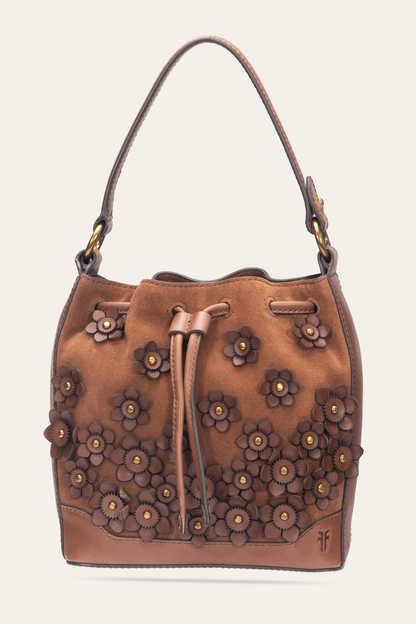 Cognac Melissa Floral Convertible Bucket Cognac - Frye