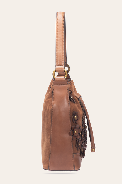Cognac Melissa Floral Convertible Bucket Cognac - Frye