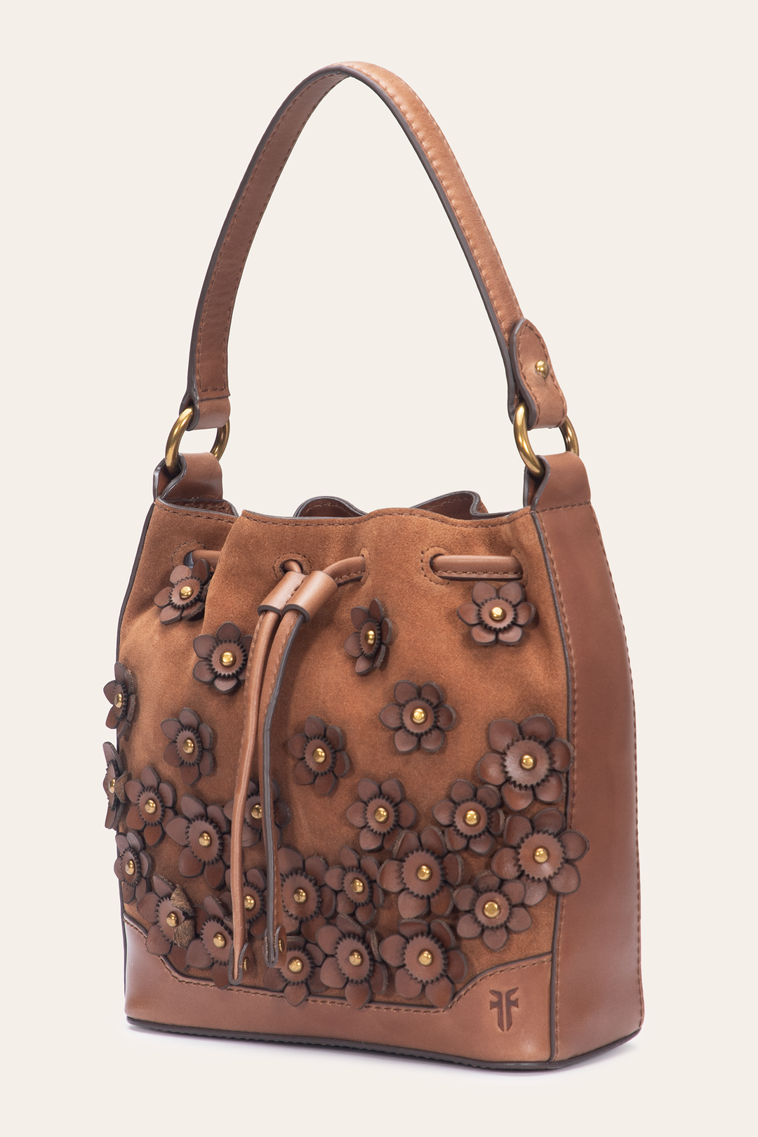 Cognac Melissa Floral Convertible Bucket Cognac - Frye