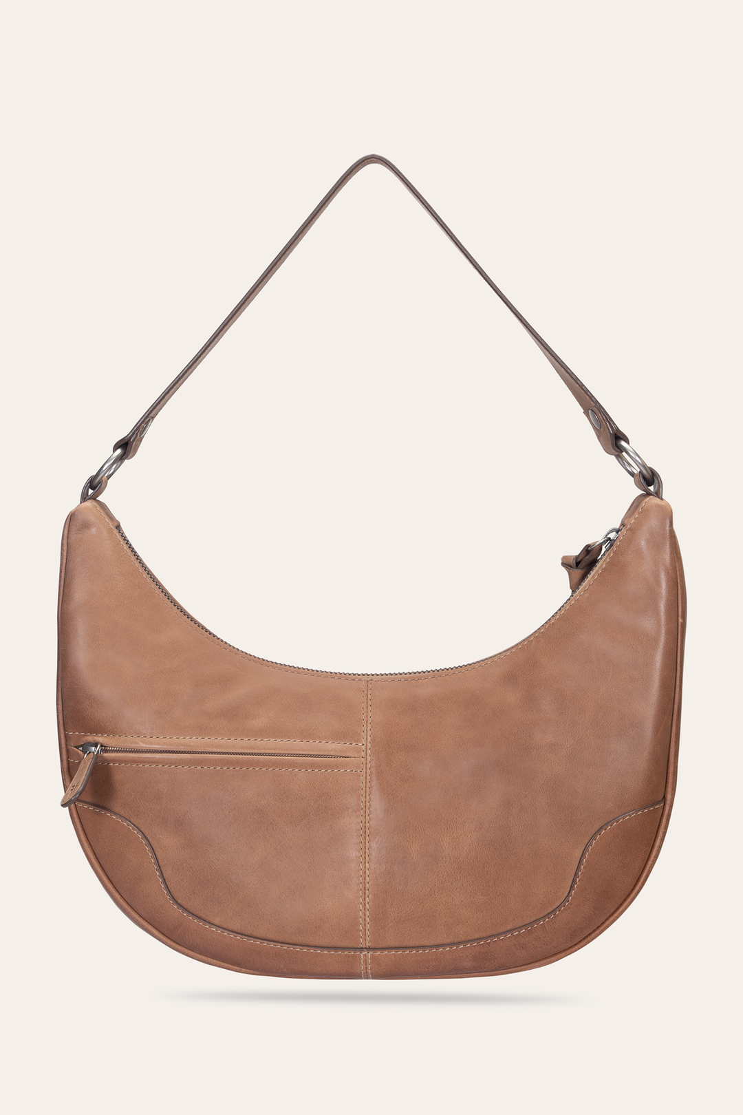 Melissa Beige Crescent Hobo Beige - Frye
