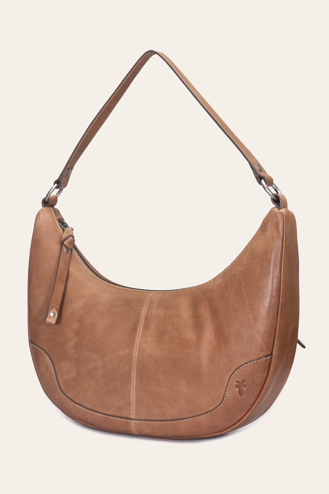 Melissa Beige Crescent Hobo Beige - Frye