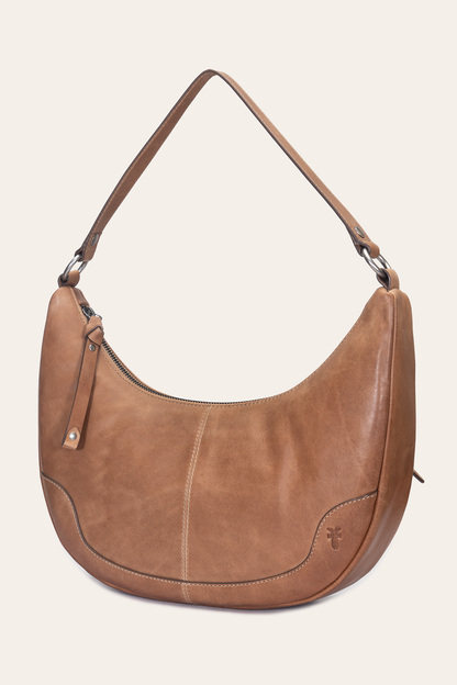 Melissa Beige Crescent Hobo Beige - Frye