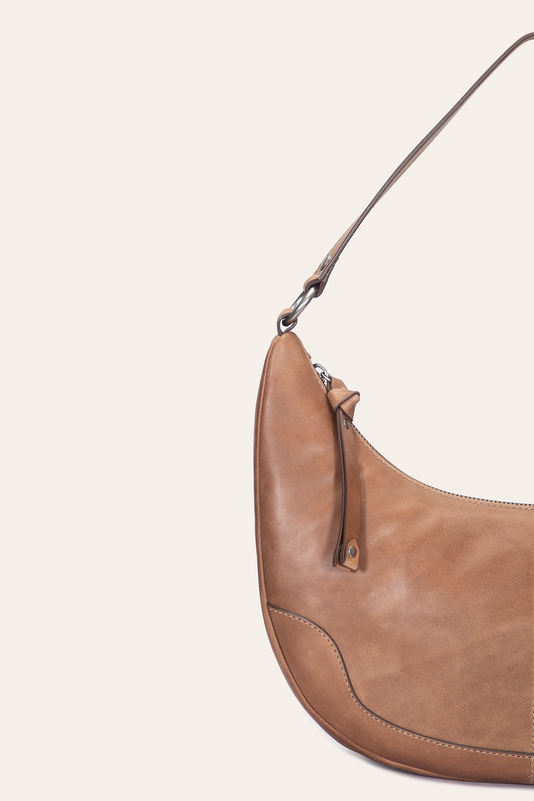 Melissa Beige Crescent Hobo Beige - Frye