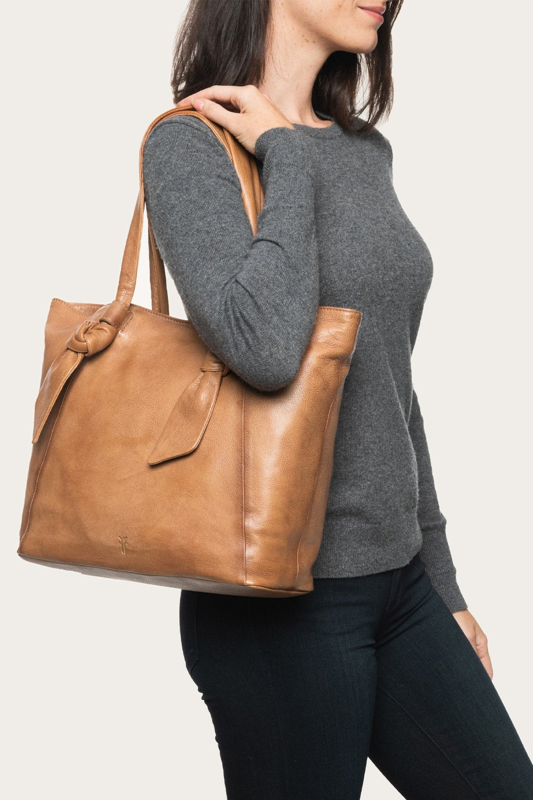 Nora Beige Knotted Tote Beige - Frye