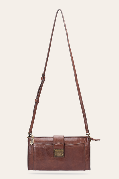Alex Cognac Crossbody Clutch Cognac - Frye