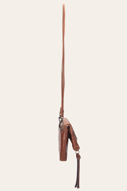 Melissa Cognac Crossbody Clutch Cognac - Frye