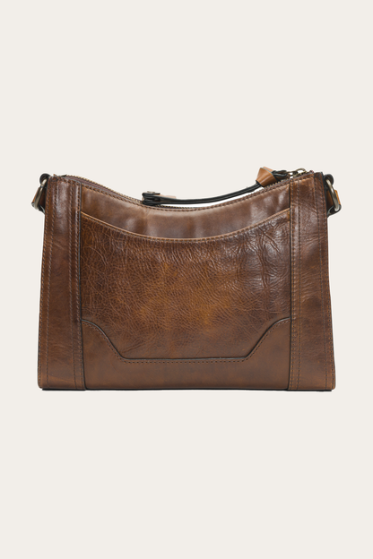 Melissa Zip Crossbody in Dark Brown Dark Brown - Frye