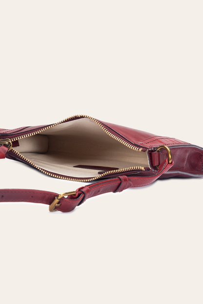Berry Lacquer Melissa Zip Crossbody Berry Lacquer - Frye