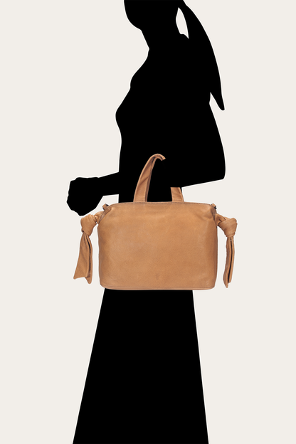 Beige Nora Knotted Satchel Beige - Frye