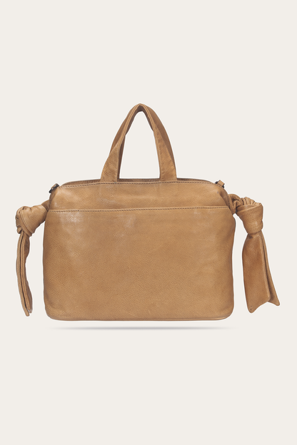 Beige Nora Knotted Satchel Beige - Frye