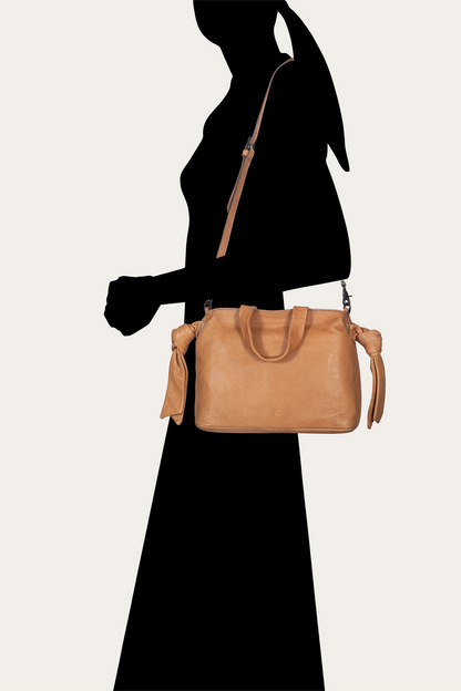 Beige Nora Knotted Satchel Beige - Frye