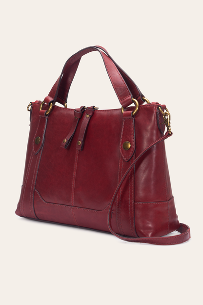 Berry Lacquer Melissa Medium Satchel Berry Lacquer - Frye