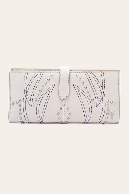 Sara Oat Slim Wallet Oat - Frye