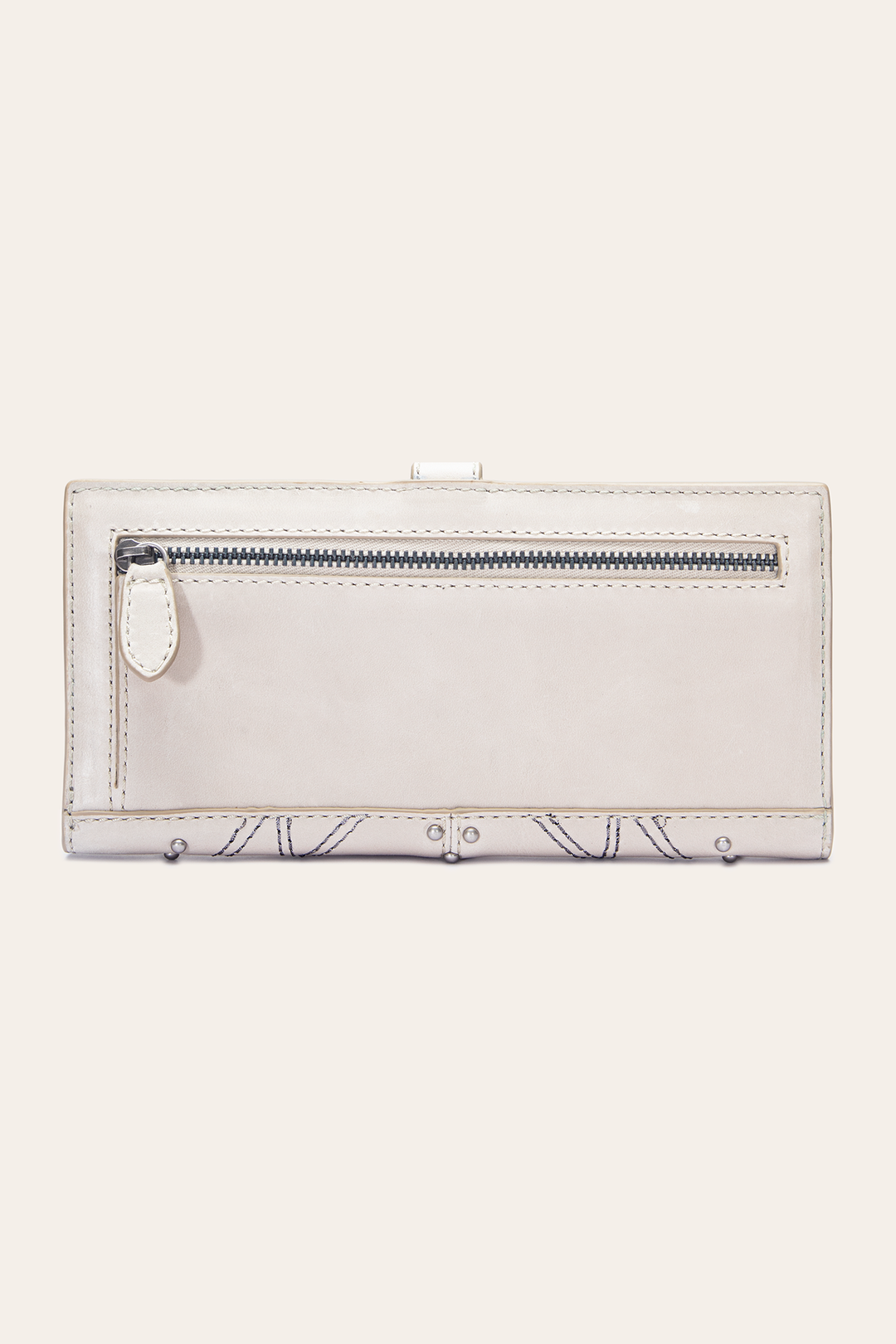 Sara Oat Slim Wallet Oat - Frye