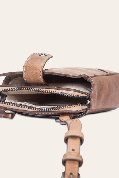 Melissa Beige Phone Crossbody Beige - Frye