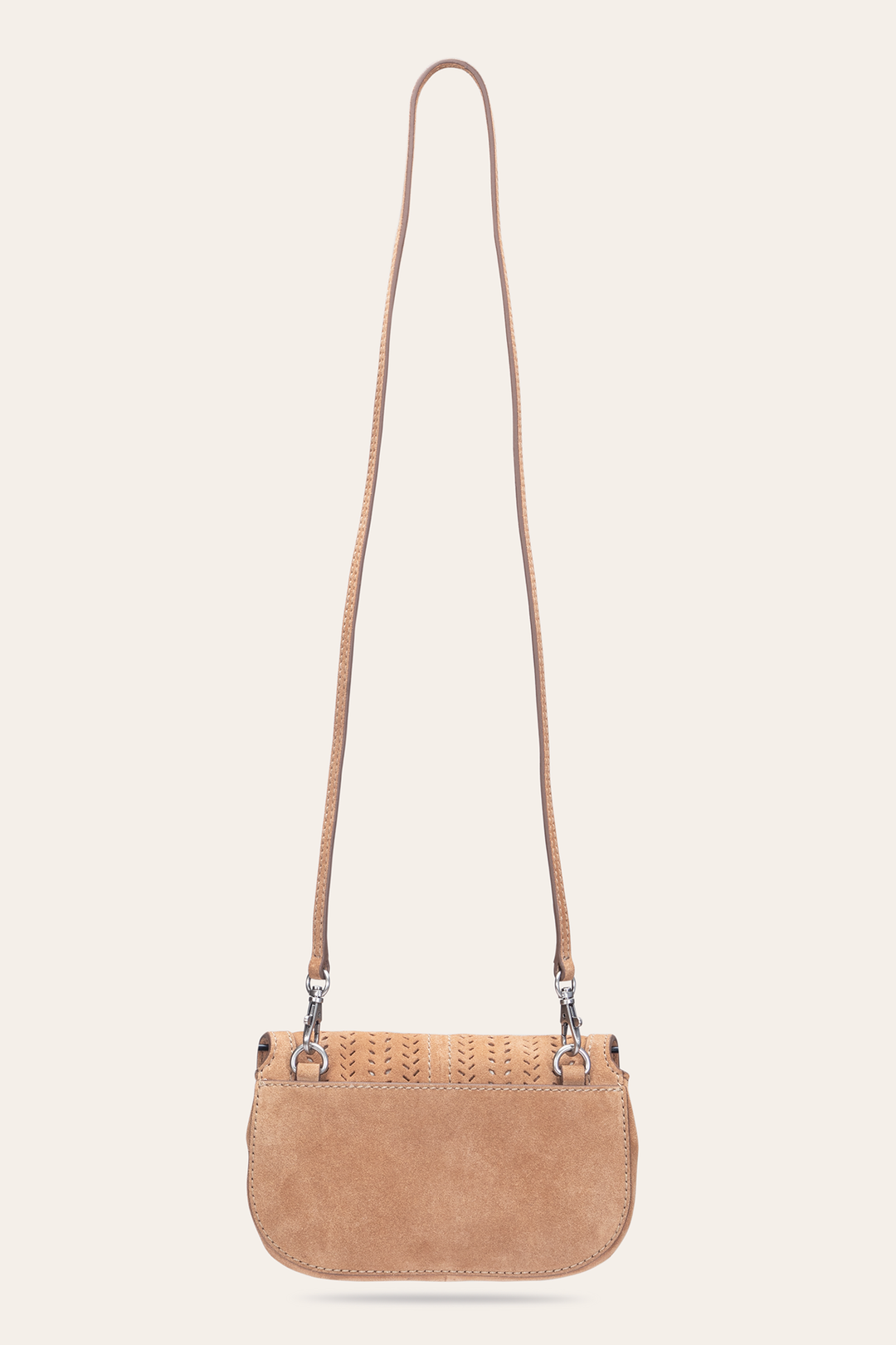 Stella Suede Wallet Crossbody in Beige Beige - Frye